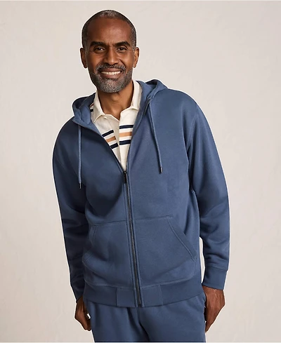 Lands' End Men's Long Sleeve RainDefense Serious Sweats Full Zip Hoodie