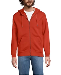 Lands' End Men's Long Sleeve RainDefense Serious Sweats Full Zip Hoodie