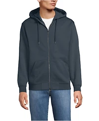 Lands' End Men's Long Sleeve RainDefense Serious Sweats Full Zip Hoodie