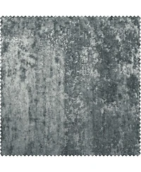 Half Price Drapes Stone Grey Lush Crush Velvet Room Darkening Curtain