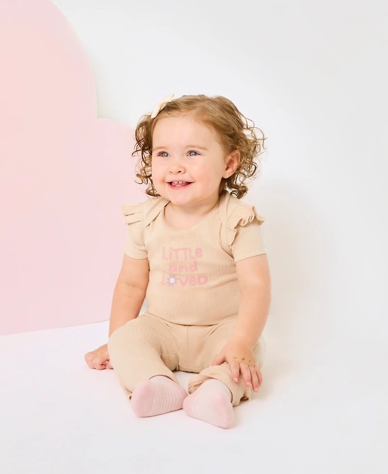 Huggies Baby Girls 3-Pack Short Sleeve Bodysuit Set