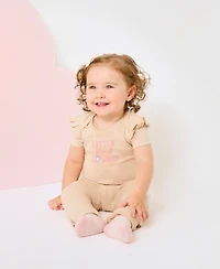 Huggies Baby Girls 3-Pack Short Sleeve Bodysuit Set