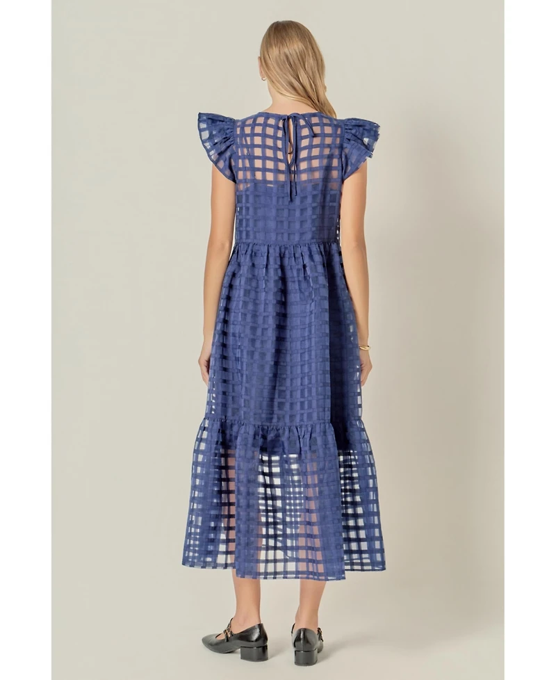 English Factory Women's Organza Midi Dress
