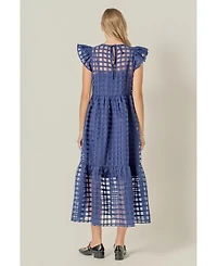 English Factory Women's Organza Midi Dress