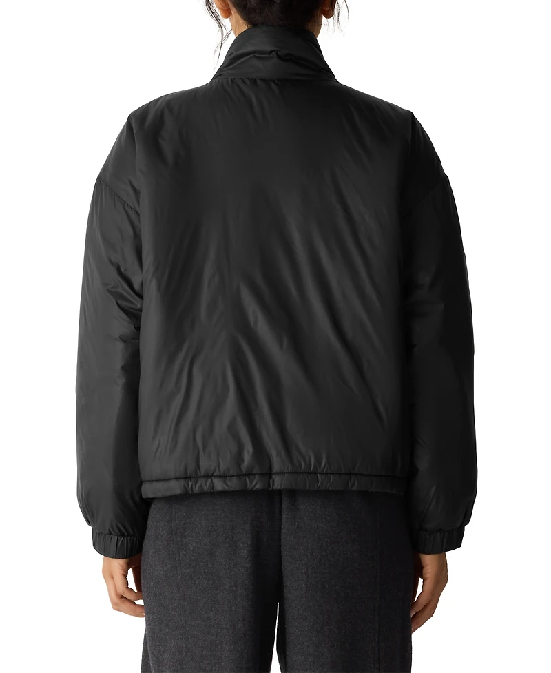 Eileen Fisher Women's High Collar Puffer Jacket, Regular and Plus