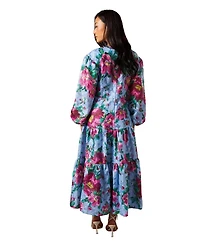 Coast Women's Printed Jacquard Volume Dress
