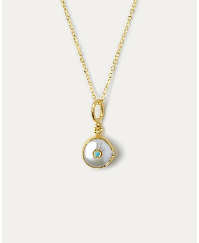 Ottoman Hands Amalfi Pearl Pendant Necklace