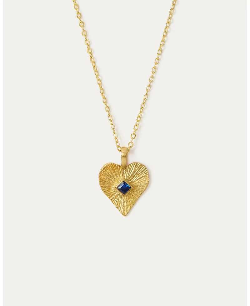 Ottoman Hands Golden Heart Pendant Necklace
