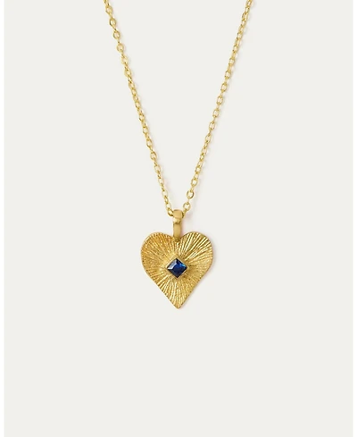 Ottoman Hands Golden Heart Pendant Necklace