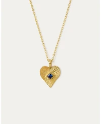Ottoman Hands Golden Heart Pendant Necklace