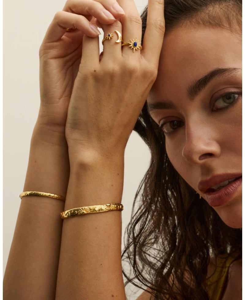 Ottoman Hands Celestial Cuff Bracelet