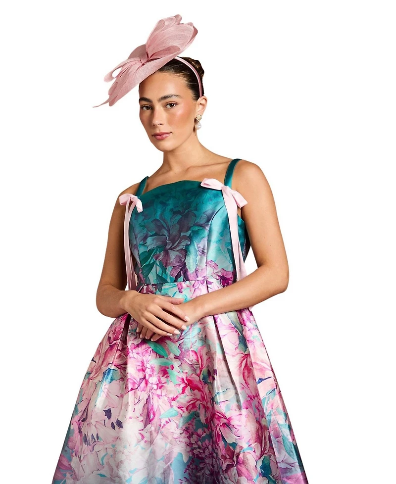 Coast Women's Strappy Bow Detail Twill Midi Dress