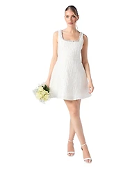 Coast Women's Full Skirted Mini Dress With Jewel Trim