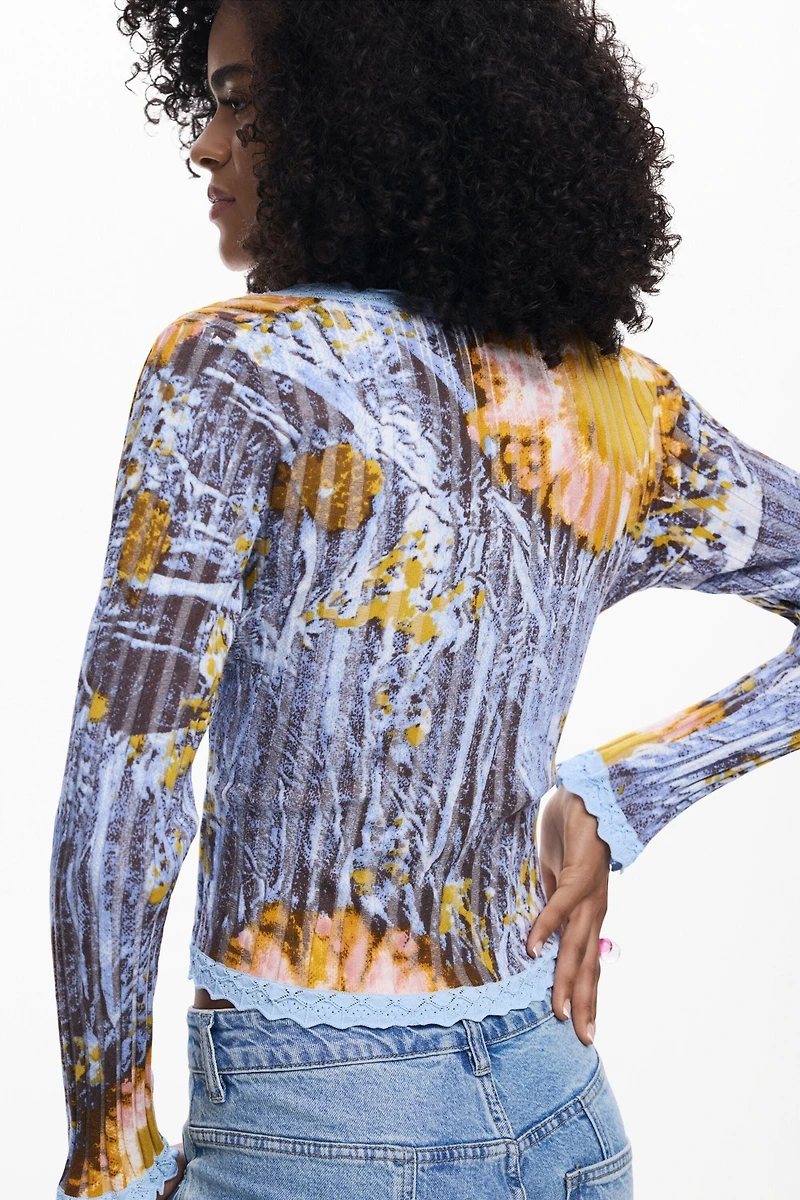 Desigual Women's Lightweight floral sweater