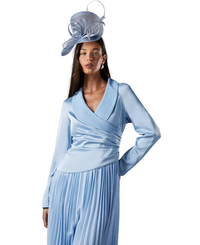 Coast Tailored Pleat Skirt Midi Dress