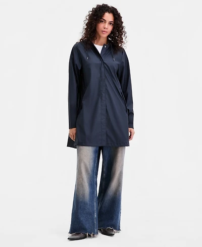 Rains Women's Hooded A-Line Rain Jacket