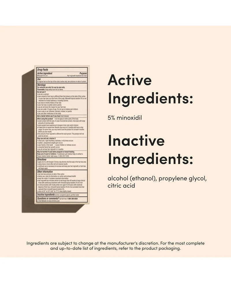 Hims Hair Regrowth Treatment Minoxidil 5% Topical Serum