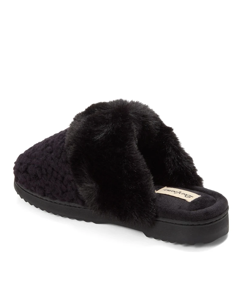 Dearfoams Women's Courtney Knit Scuff Slipper