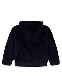 Tommy Hilfiger Girls 2T-6X Minky Loose Fit Zip Front Hoodie