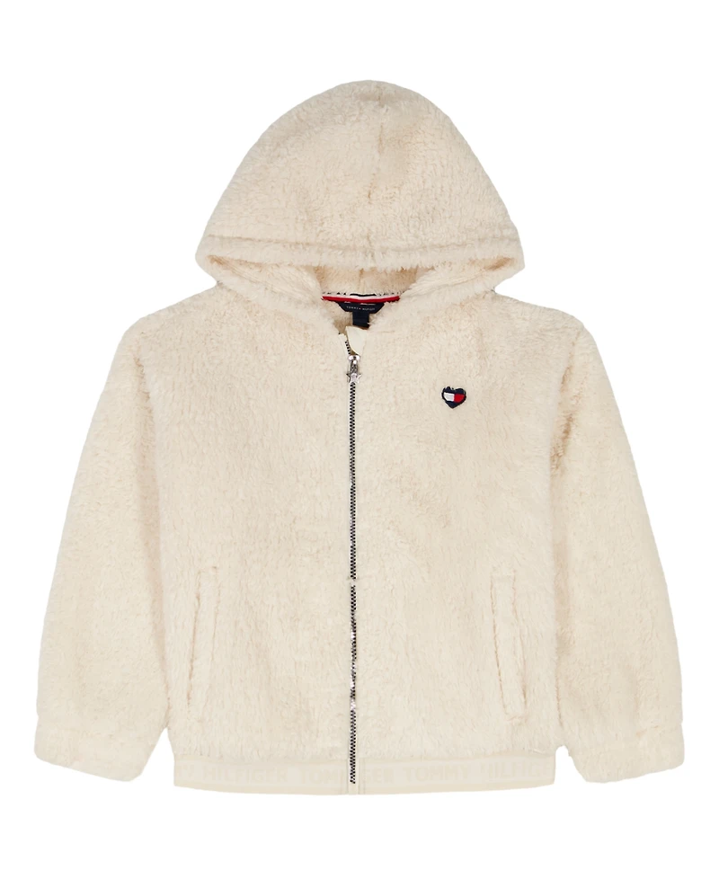 Tommy Hilfiger Girls 7-16 Minky Zip Front Hoodie