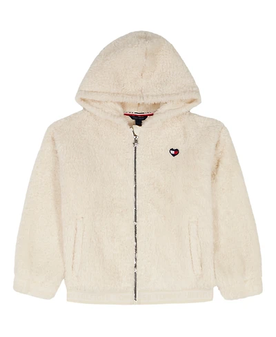 Tommy Hilfiger Girls 7-16 Minky Zip Front Hoodie