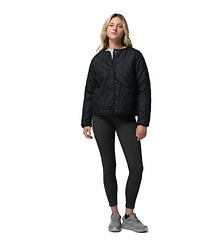 Columbia Womens Aldermore Crewneck Long Sleeve Sweatshirt Crest Collarless Jacket Move Leggings