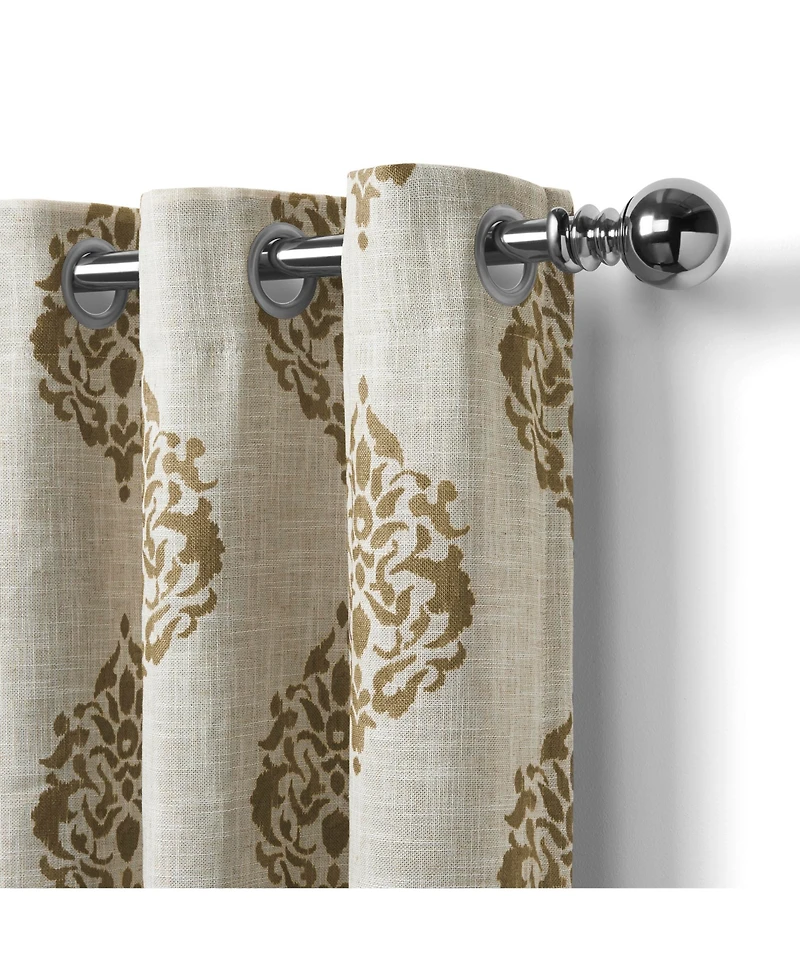 Elrene Home Fashions Navara Medallion Room Darkening Window Curtain