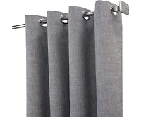 Commonwealth Home Fashions ThermaPlus Maya Blackout Insulated Window Curtain, Grey