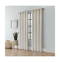 Habitat Ashcroft Light Filtering Exclusive Weave Grommet Curtain Panel 52" x 84" Linen