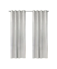 Habitat Bristol Room Darkening Uv Protecion Grommet Curtain Panel for Windows 52" x 95" White