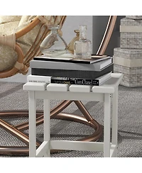 Outsunny 15" Adirondack Patio Side Table, Hdpe,