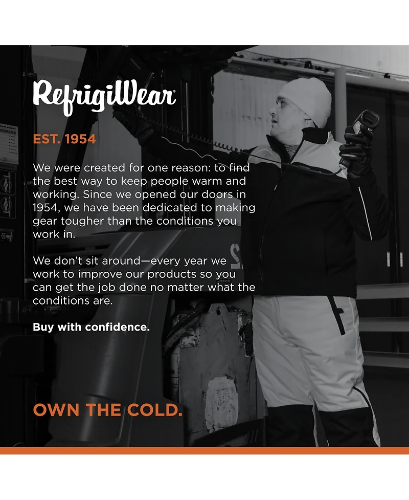 RefrigiWear Men's Two-Tone HiVis Insulated Jacket
