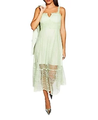 Warehouse Women's Runway Lace Detail Maxi Dress