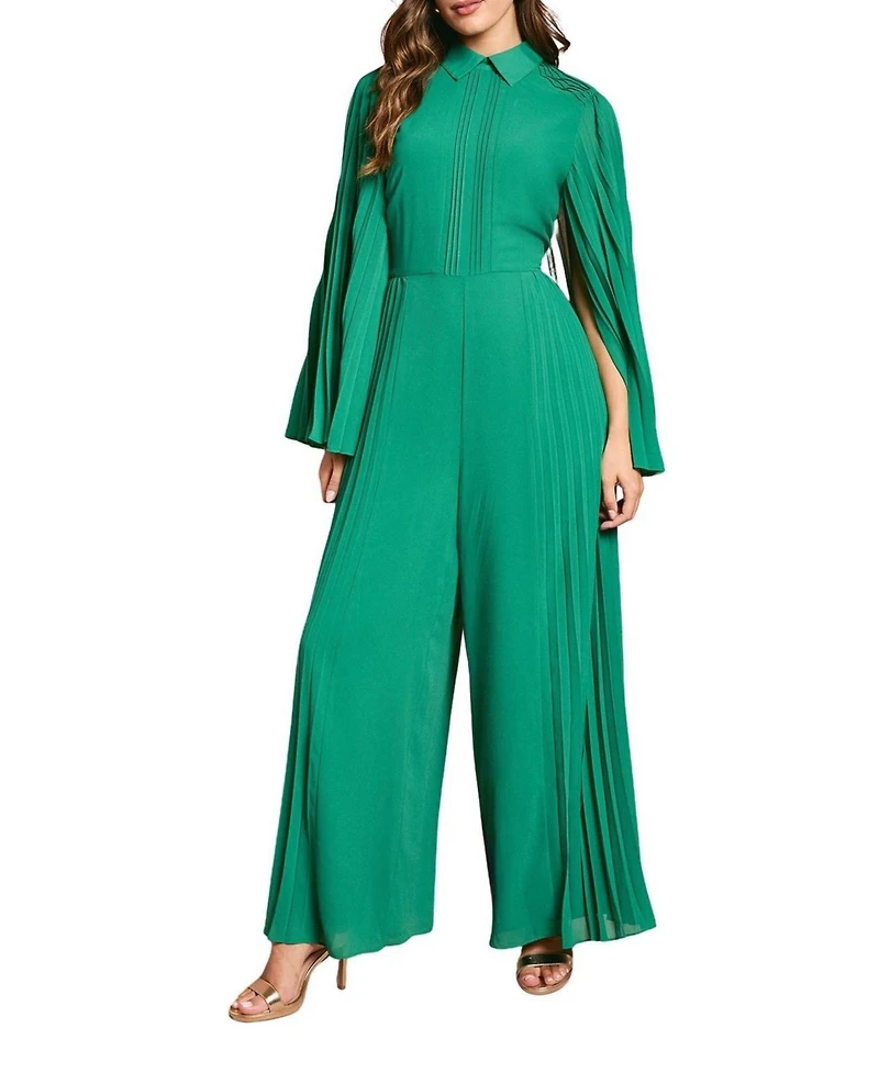 Coast Women's Pleat Wide Leg Jumpsuit