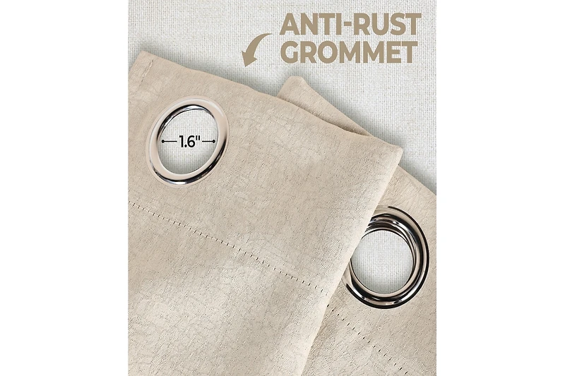 Superior Senna Textured Blackout Curtain Set of 2 Panels