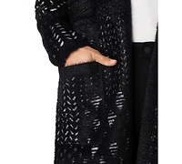 Liverpool Los Angeles Women's Long-Sleeve Open Front Sweater Coat