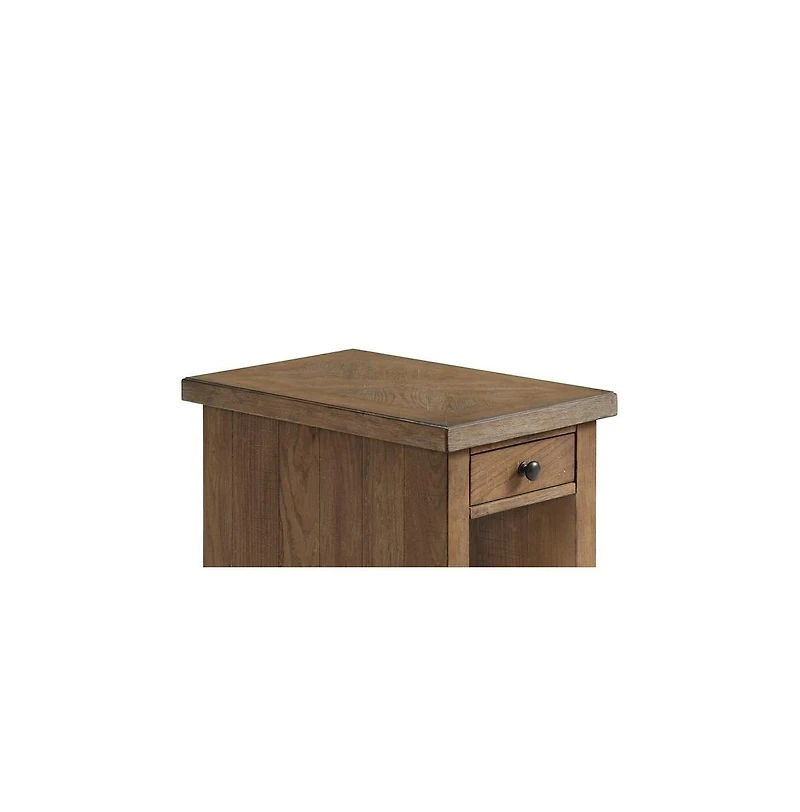 Intercon 16"" x 24"" Chairside Table in Weathered Oak