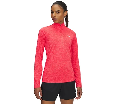 Under Armour Women's Twist Tech Quarter-Zip Logo Top