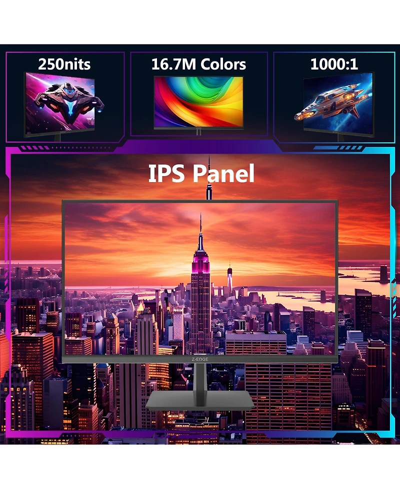 Z-edge S274K 27 inch 4K Uhd 3840 x 2160 120Hz 1ms Ips Gaming Monitor