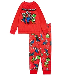 Nintendo Boys Toddler 2T-4T 2-Piece Top and Pants Pajama Set