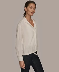 Donna Karan Weekend Women's Long-Sleeve Hooded Jacket