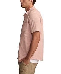 Lucky Brand Men's Short-Sleeve Linen Knit Shirt