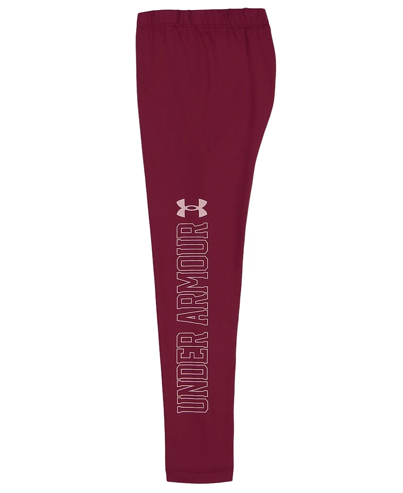 Under Armour Girls 2T-6X Full-Zip Jacket and Stretch Leggings, 2-piece Set