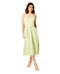 Oasis Women's Lace Detail Halterneck Midi Dress