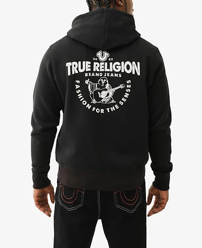 True Religion Men's Core Zip-Front Logo Hoodie