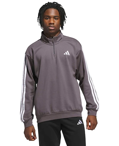 adidas Men's 3-Stripes Pull-On Sweatshirt