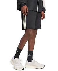 adidas Men's Stadium 3-Stripes Jacquard Sportswear Drawstring Shorts