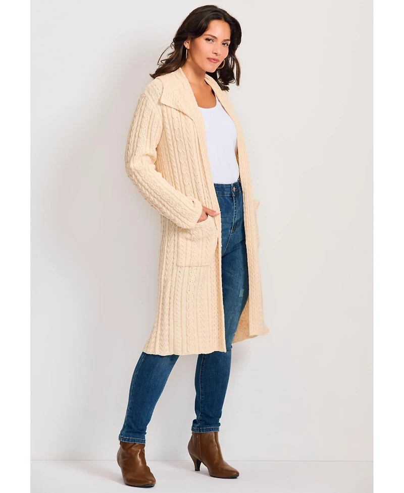Avenue Women's Cable Cardigan