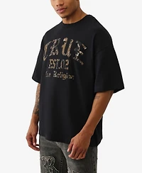 True Religion Men's Forest Camo Crewneck T-Shirt