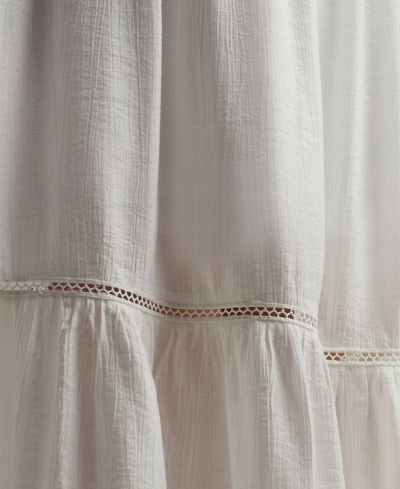 Bcx Juniors' Resort Solid Crinkle A-Line Skirt